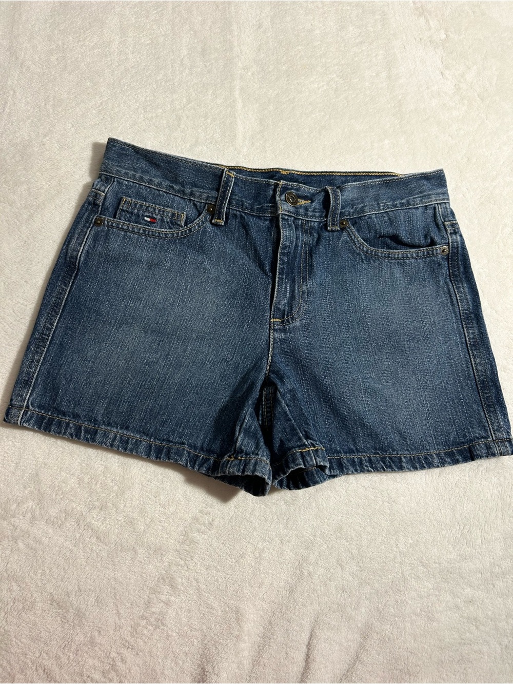 Tommy Hilfiger Women's Blue Denim Jean Shorts